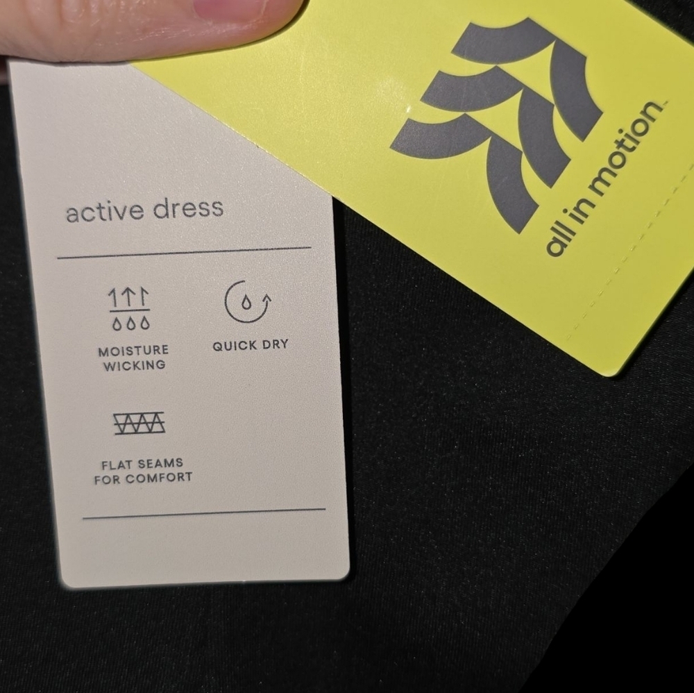 Womens All In Motion Black Criss Cross Back Athletic Dress, XL, NWT!!! - Picture 4 of 4